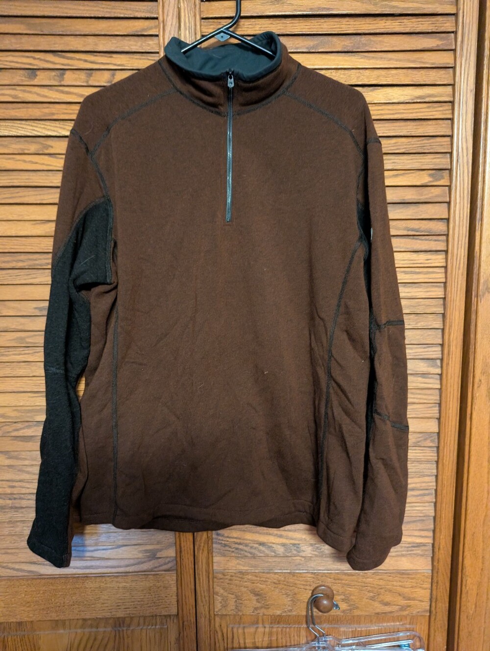 Kuhl Men's Brown Quarter Zip Size Extra Large